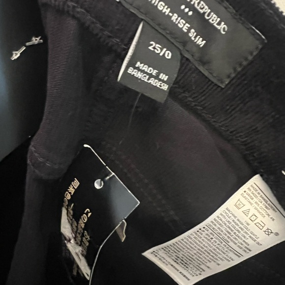 Banana Republic High Rise Slim Corduroy Pants 25/0 - Picture 8 of 8